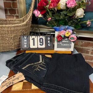 Colony Jeans  Bootcut Dark Wash Black High Rise